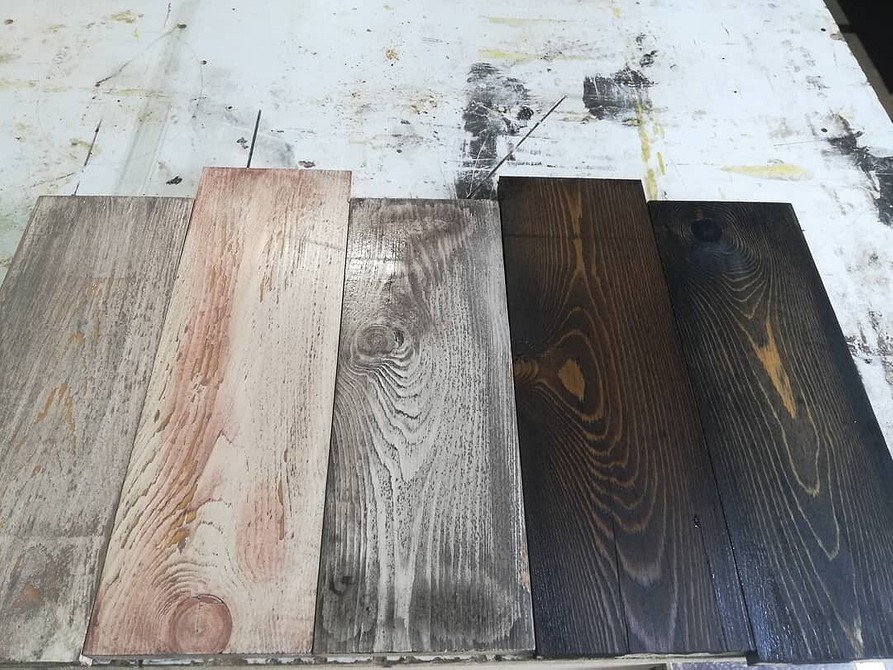 Процес зістарювання деревини: шліфування, морилка та патина своїми руками.
