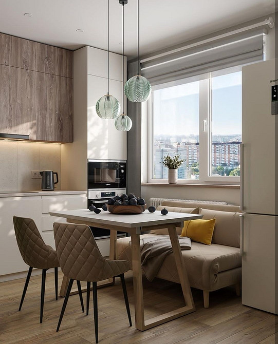 Елегантний диван на високих ніжках для скандинавського інтер'єру невеликої квартири, 2026