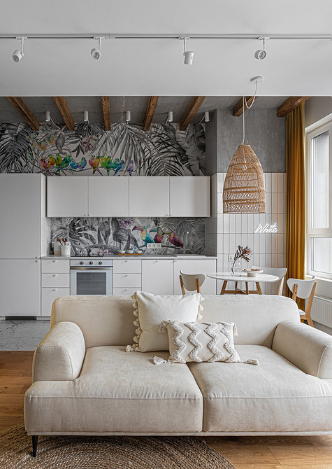 Диван на дерев'яних ніжках: екологічний дизайн, натуральні матеріали для затишного дому.