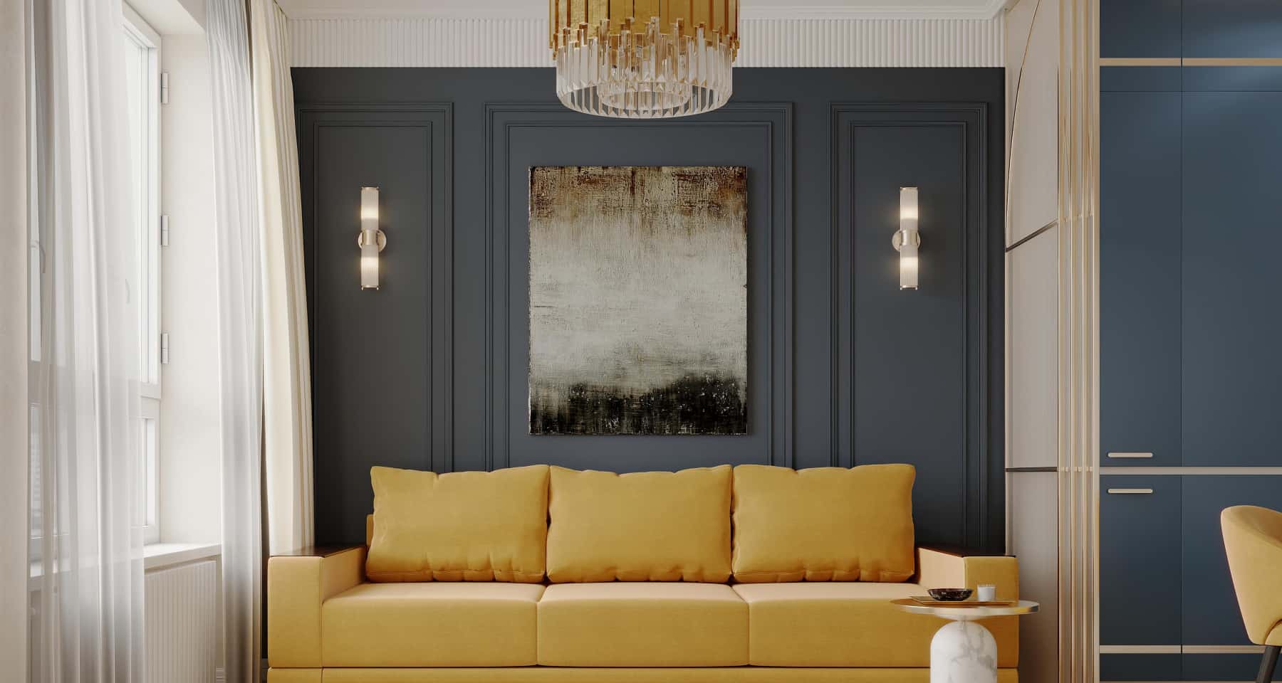 Трендові кольори 2026: робочий кабінет в неокласичному стилі з використанням дерев'яних відтінків.