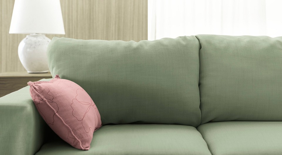 Зразки різних наповнювачів: піна, пружини та синтепон для м'якості дивана.