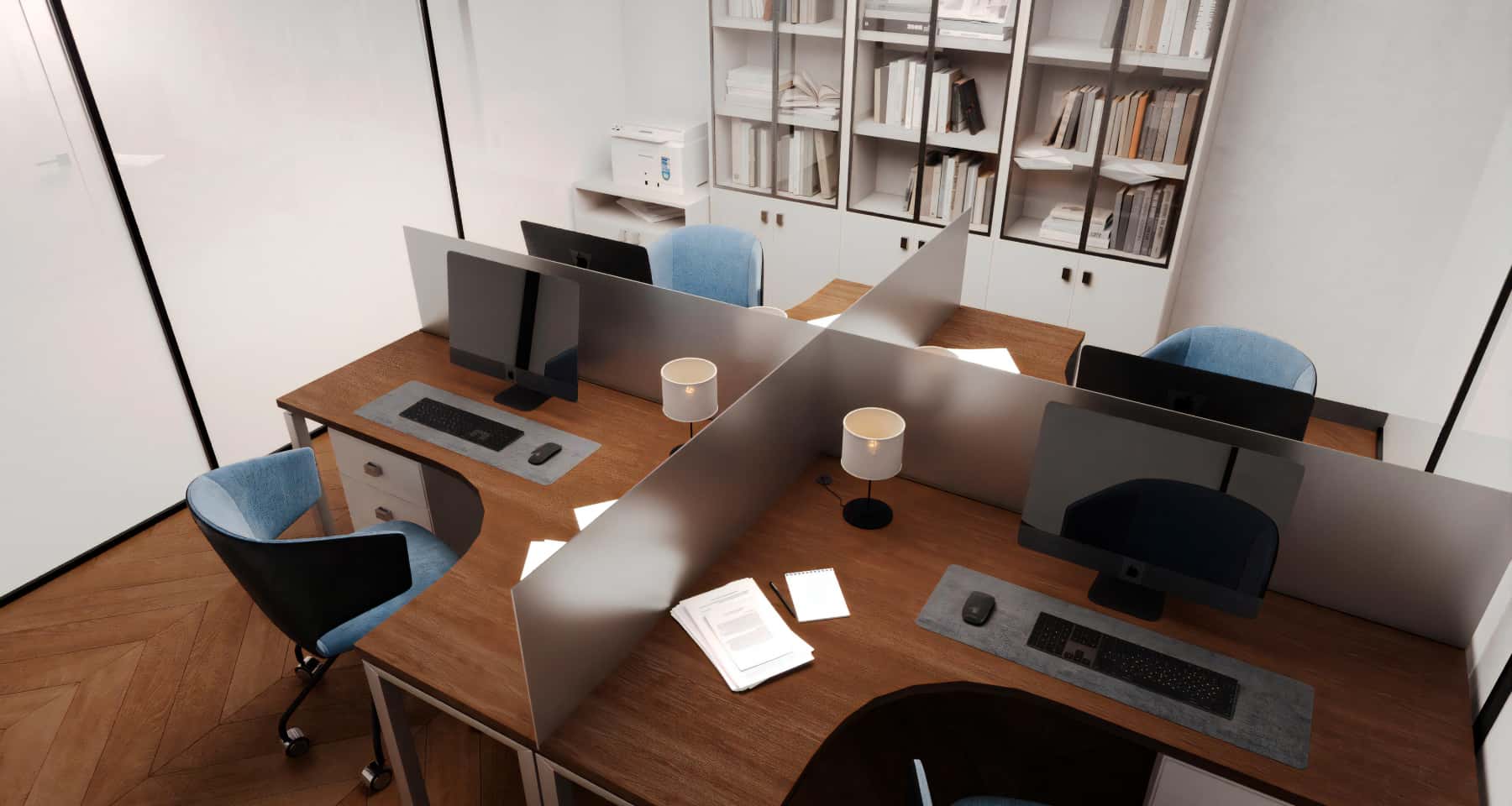 Капітальний ремонт офісу з використанням сучасних матеріалів та дизайну, Київ, Україна.