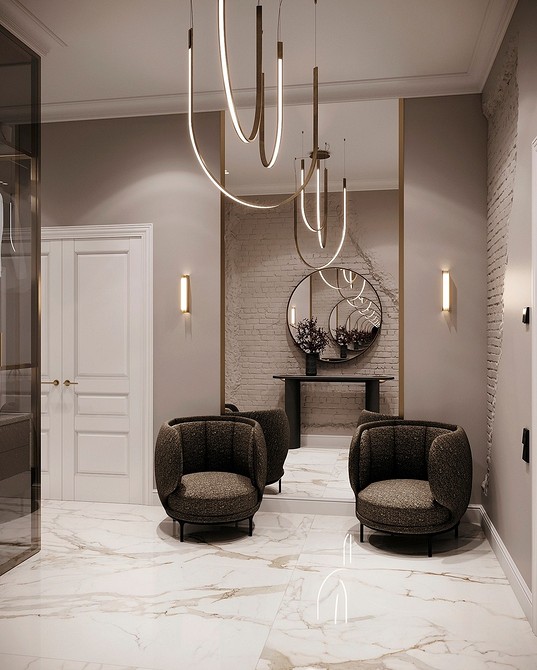 Крісло з оригінальним дизайном в мінімалістичному інтер'єрі: акцентний елемент декору.