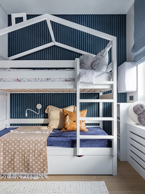 Ліжко 2026: Двоярусне Оригінальне двоярусне ліжко 2026 з ігровою зоною для дитячої кімнати: зручність.