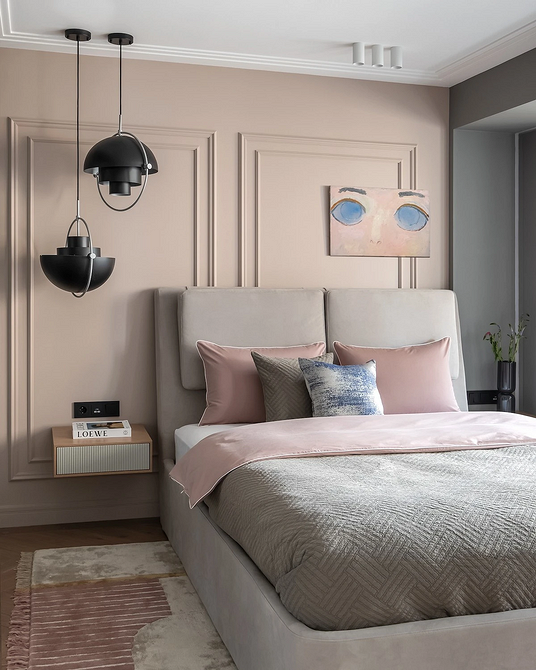 Ліжко з підсвіткою 2026 Сучасна спальня 2026 з м'яким ліжком, узголів'ям та підсвіткою для комфортного сну.