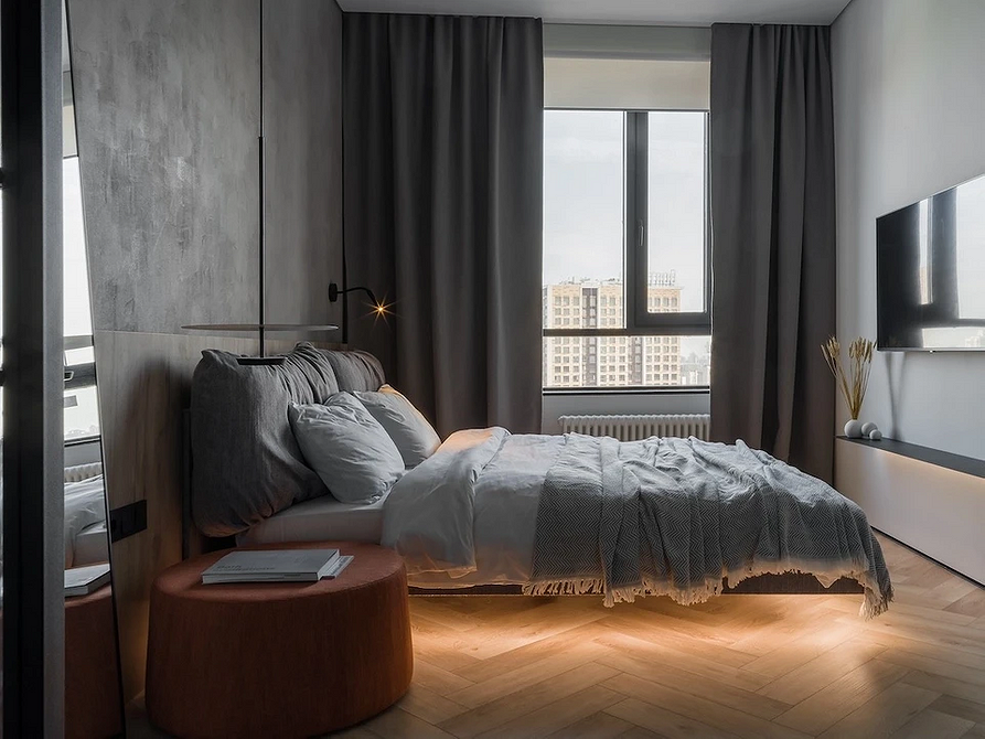 Ліжко 2026: Підсвітка Елегантне ліжко 2026 з підсвіткою для сучасної спальні: стиль та атмосфера.