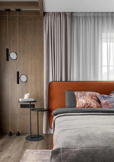 Мінімалізм 2026 Сучасний інтер'єр спальні 2026: акцент на ліжко та мінімалізм в деталях.