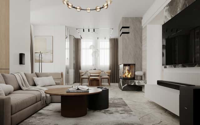 Інтер'єр заміського будинку 2026: японський мінімалізм і великі панорамні вікна