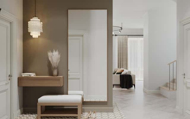 Освітлення в сучасному дизайні інтер'єру заміського будинку, підкреслення простору та стилю.