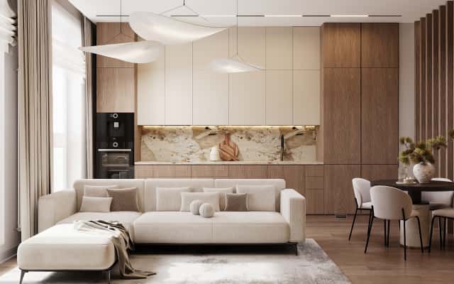 Функціональний дизайн інтер'єру будинку в стилі мінімалізм для великої родини: проект 2026.