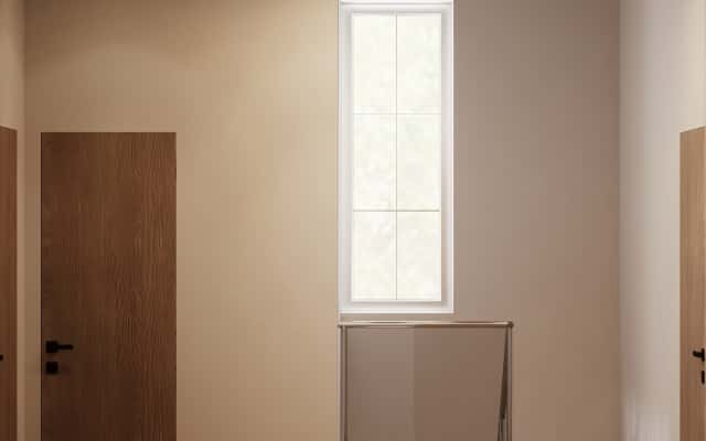 Мінімалістичний стиль заміського будинку з великими вікнами: дизайн інтер'єру, що надихає.