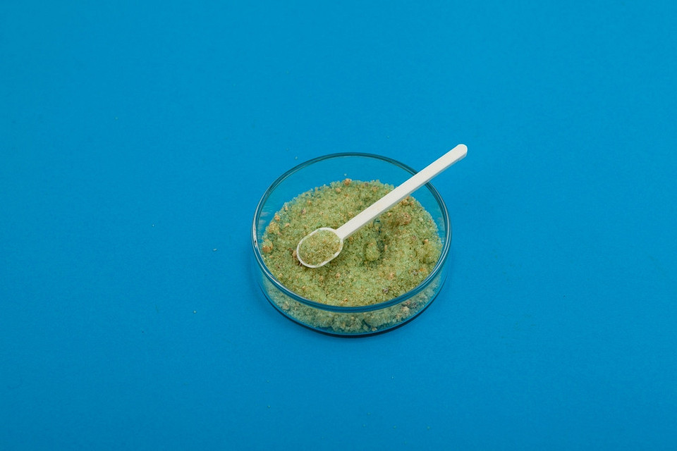 Обробка дерев восени залізним купоросом для захисту від грибкових захворювань та лишайників.