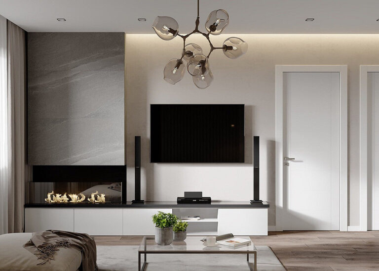 Телевізор у малій вітальні: 5 ідей для затишку та економії місця — Телевізор в інтер'єрі