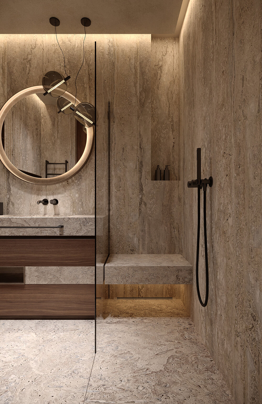 Розкіш в кожній деталі Розкішний дизайн інтер'єру квартири в Дубаї з використанням світлих тонів та натуральних матеріалів