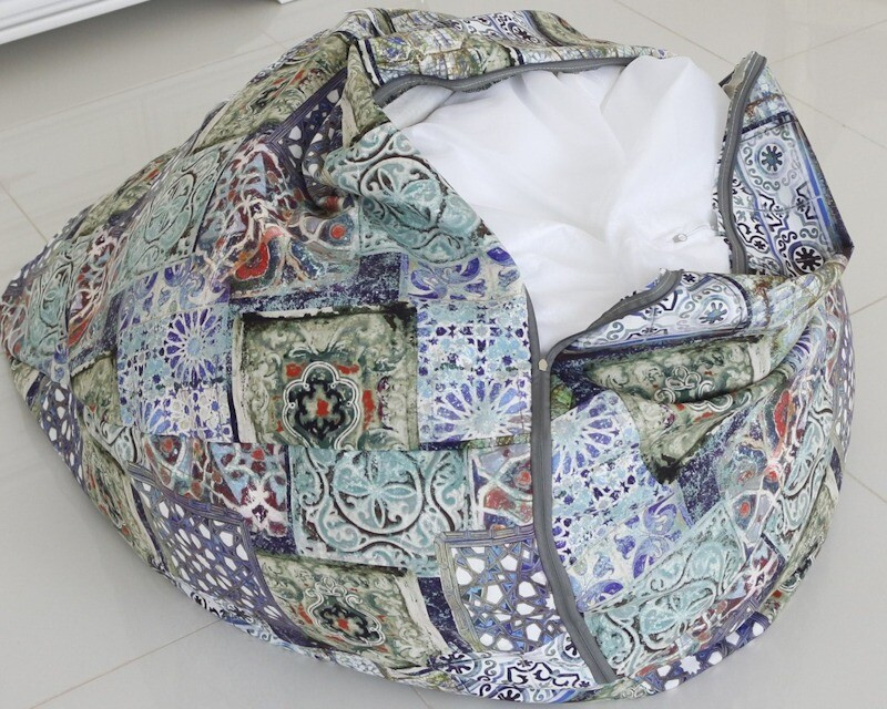 Унікальний крісло-мішок з принтом своїми руками: як створити власний дизайн.