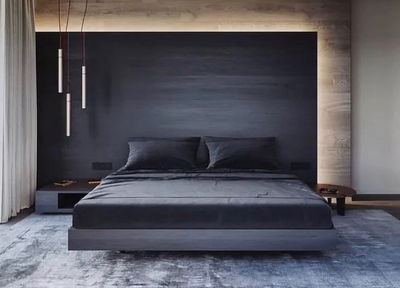 Стильне паряче ліжко 2026 з підсвіткою для сучасної спальні в невеликій квартирі.