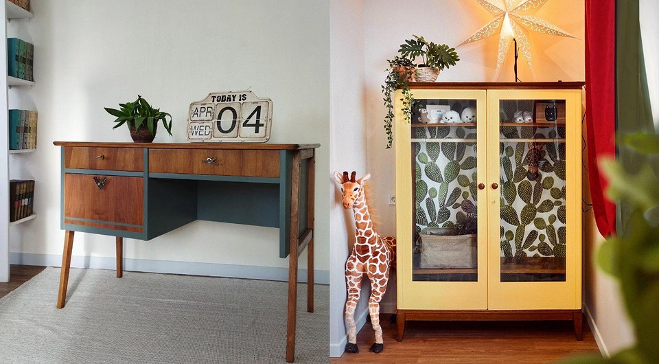 Вінтажне оновлення шафи Оновлена вінтажна шафа: ідея для дому та декорування меблів своїми руками.