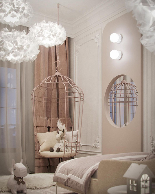 Плетене підвісне крісло-гойдалка в інтер'єрі: стильний акцент та зручне місце для читання.