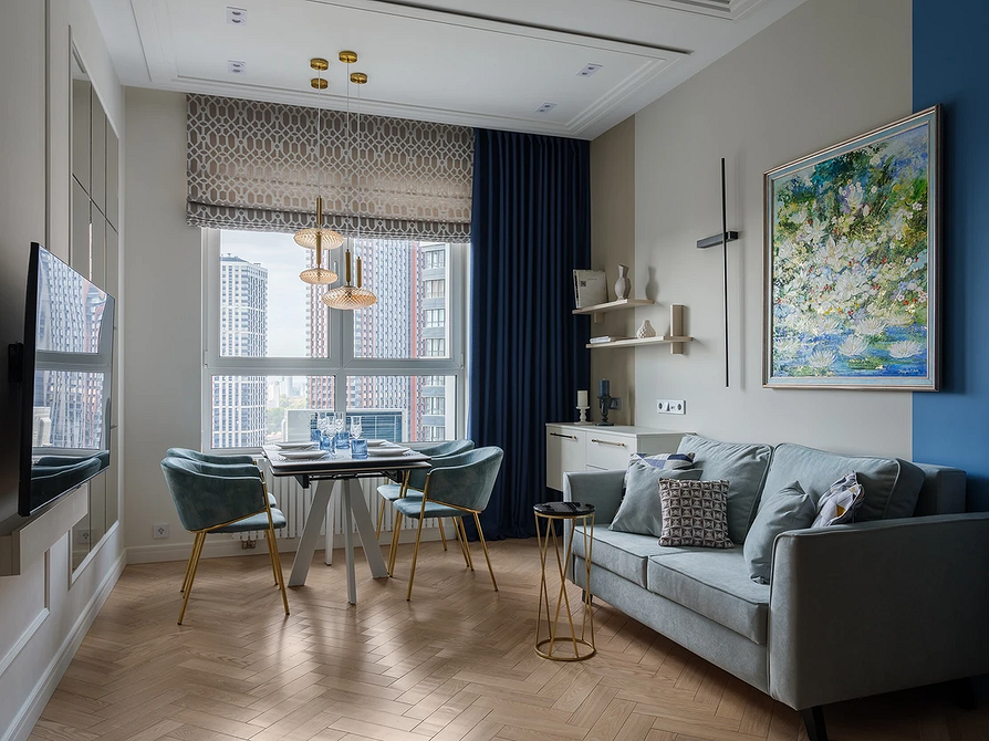 Геометричні настінні полиці в сучасному інтер'єрі: незвичайна форма та стиль.