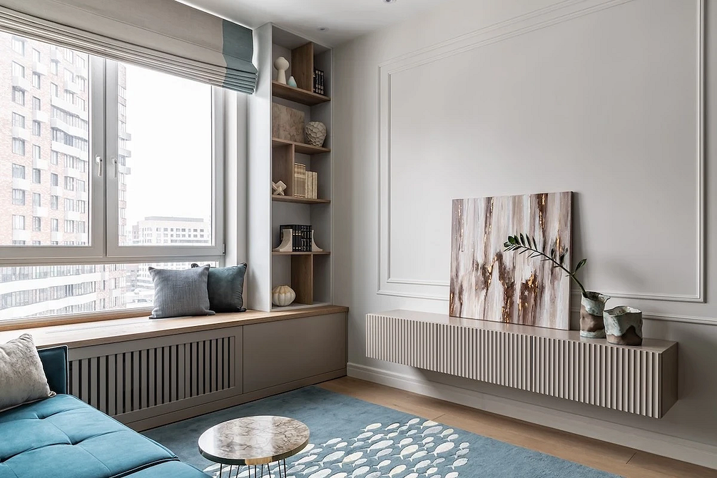 Кухонні полиці Підвісні полиці на кухні для спецій, посуду та кухонного приладдя.