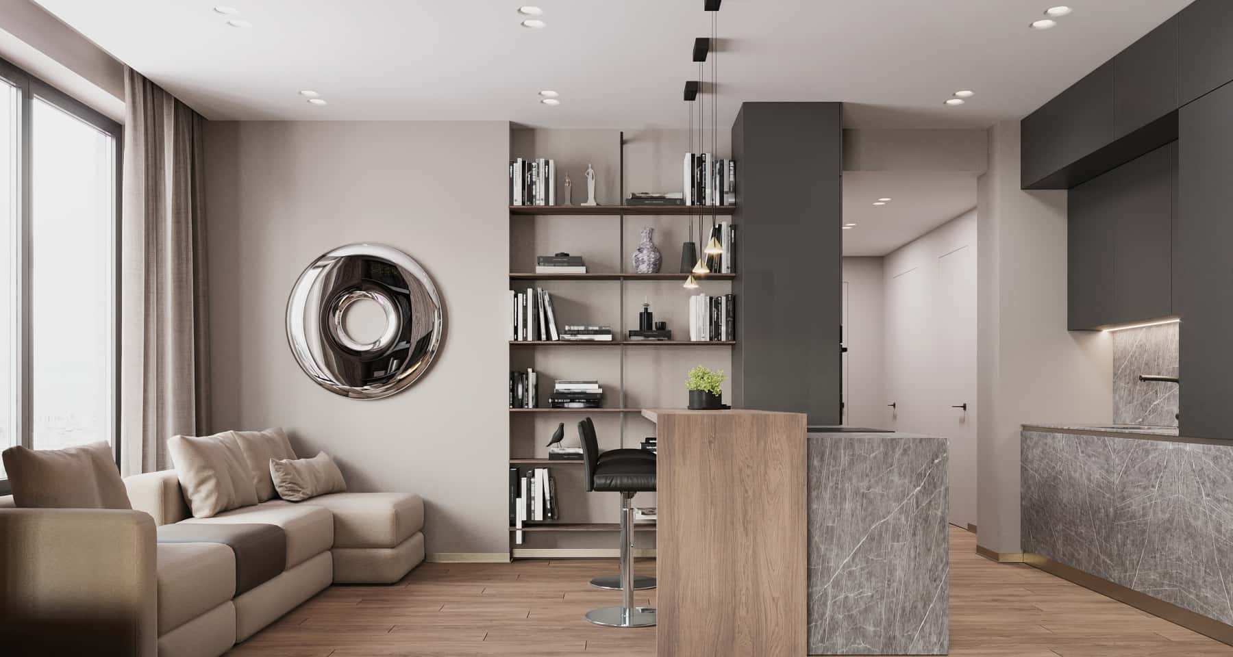 Зонування дитячої кімнати, що тимчасово слугує як офіс, на ігрову та навчальну зони з кольоровими акцентами 2025.