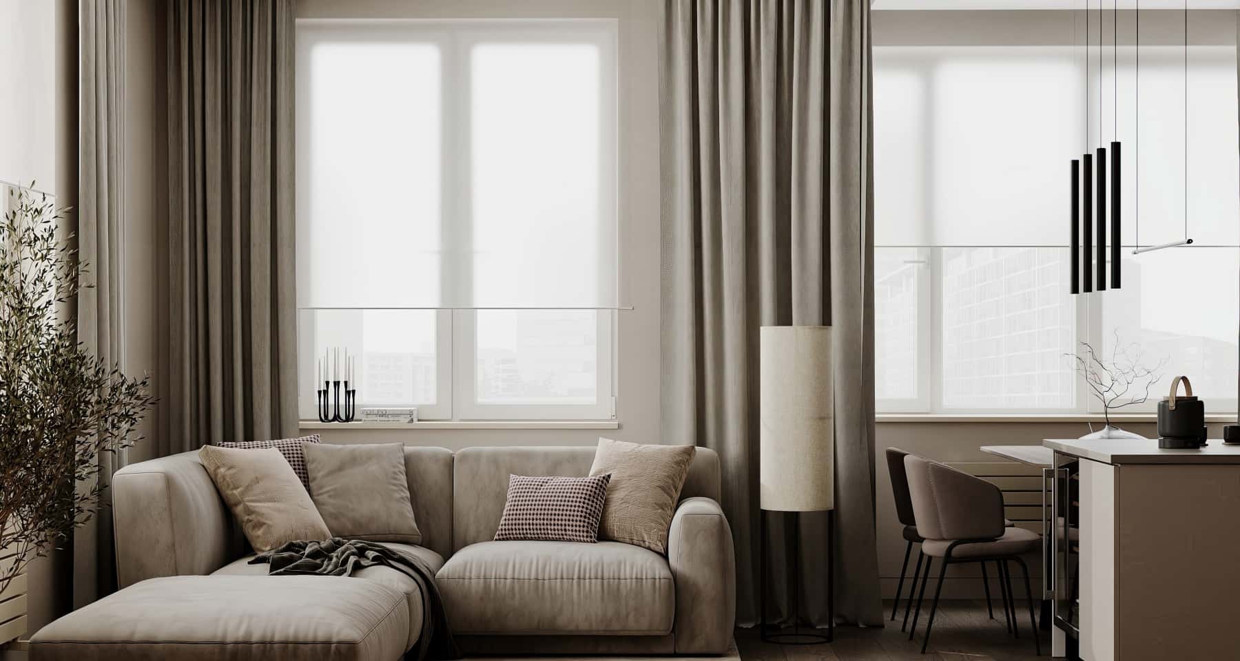 Сучасний еко-дизайн квартири 2026: натуральні матеріали, дерево та зелені рослини в інтер'єрі.