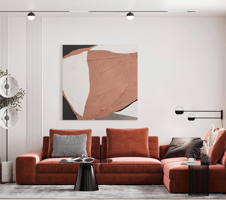 Мінімалістичний сірий диван з дерев'яними елементами: тренди 2026