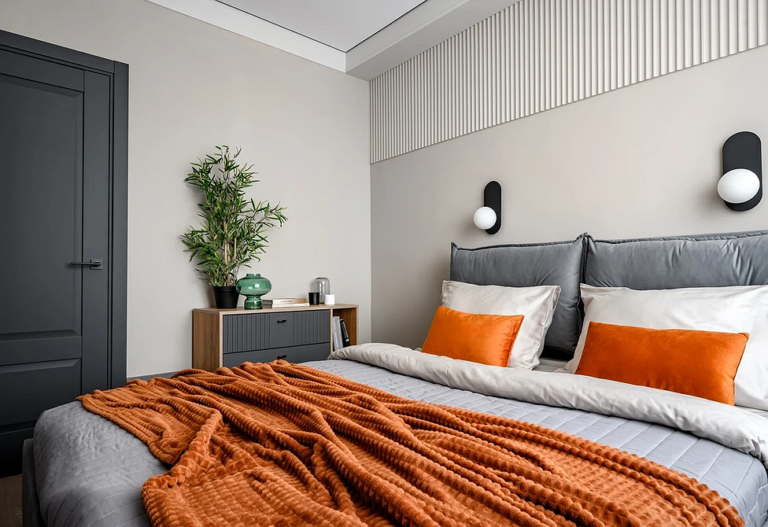 Спальня 2026: як сіре ліжко створить затишок і стиль — Сіре ліжко в спальні