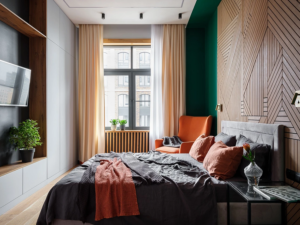 Сіре ліжко: вишуканість та затишок у вашому домі — Сіре ліжко у вітальні