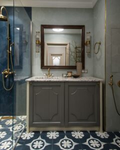 Сірий в інтерєрі: елегантність та затишок з новими меблями — сірі меблі для ванної