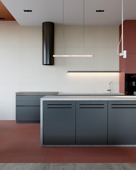 Інтер'єр спальні з сірим ліжком у стилі мінімалізм 2026 року