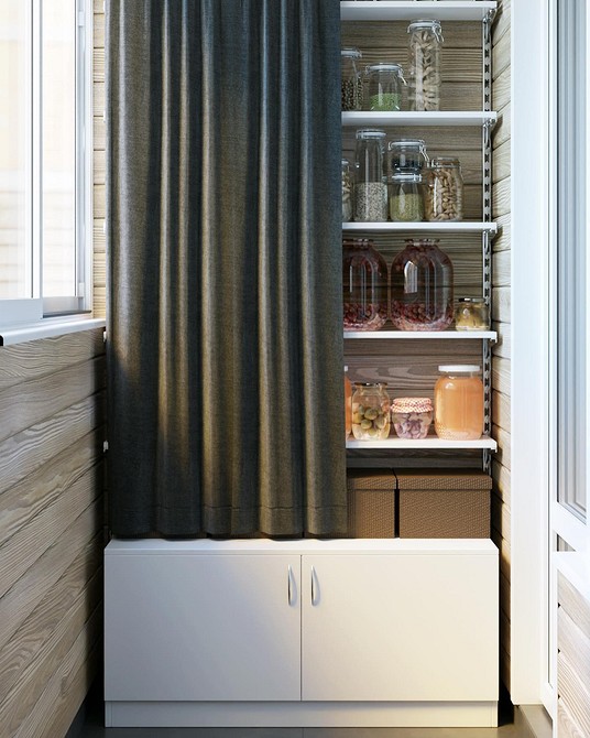 Організація балкону: шафа для зберігання, різні варіанти дизайну