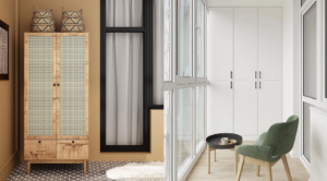 Балкон 2026: як створити затишний куточок із шафою для зберігання. — Шафа на балкон