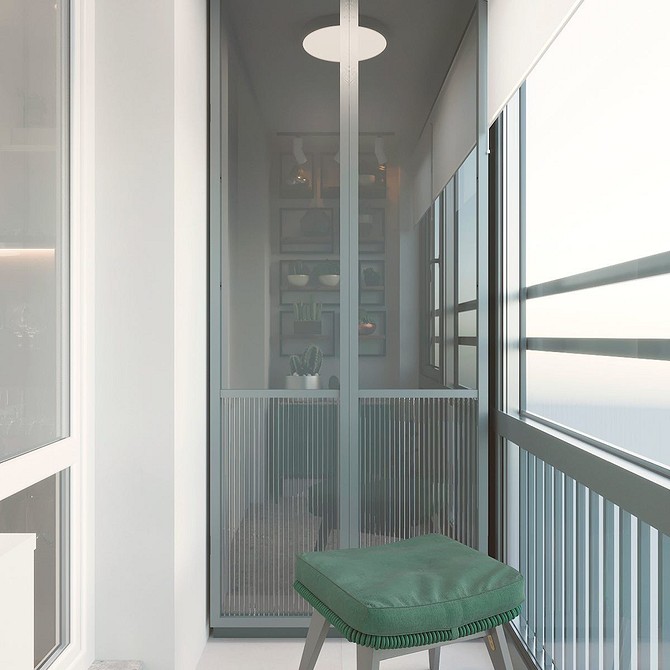 Ідеї для балкону з шафою: організація простору для зберігання та відпочинку.