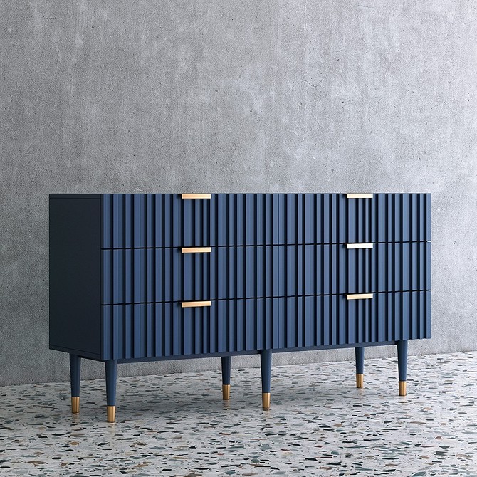 Інноваційна низька ТВ-тумба з відкритими полицями для зберігання речей, 2026.