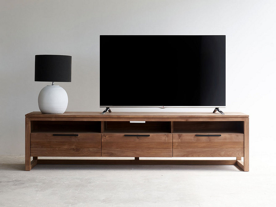 Сучасна тумба під телевізор з місцем для зберігання, стильний дизайн 2026.