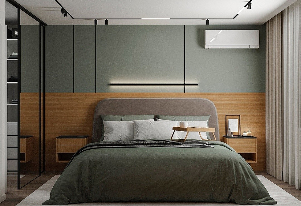 Шафа-купе з відкритими полицями в спальні: зручне зберігання книг та декору 2026.