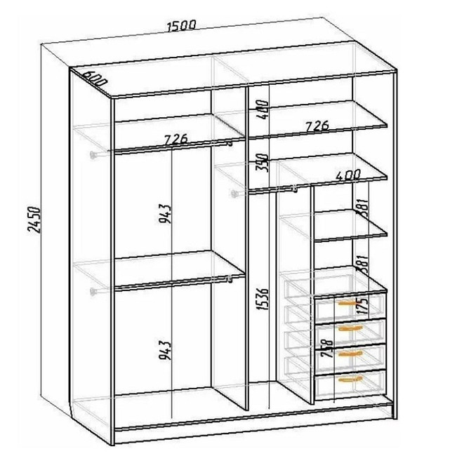 Сучасна шафа-купе в спальню з дзеркалами: стильний дизайн 2026 для комфорту.