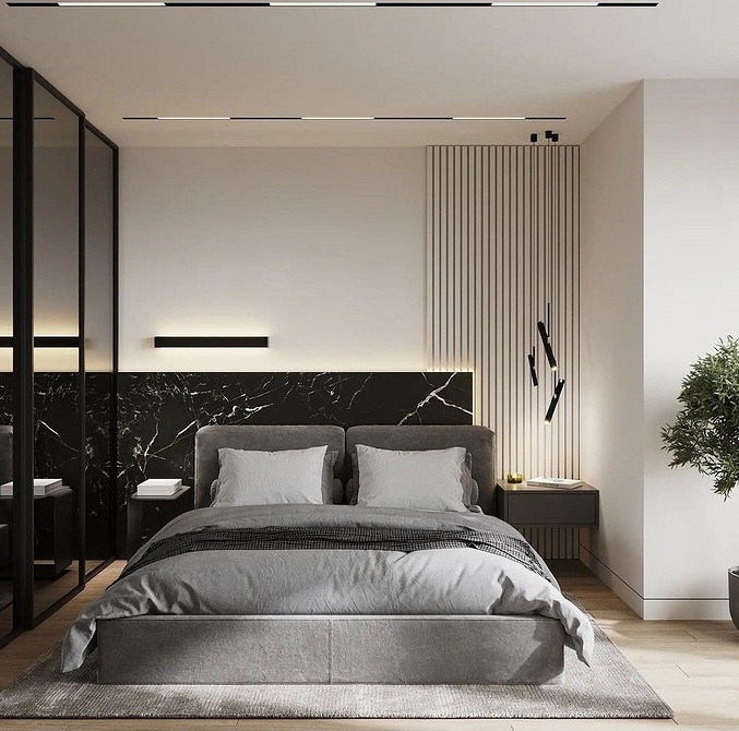 Шафа-купе з підсвіткою в спальні: сучасний та функціональний дизайн.