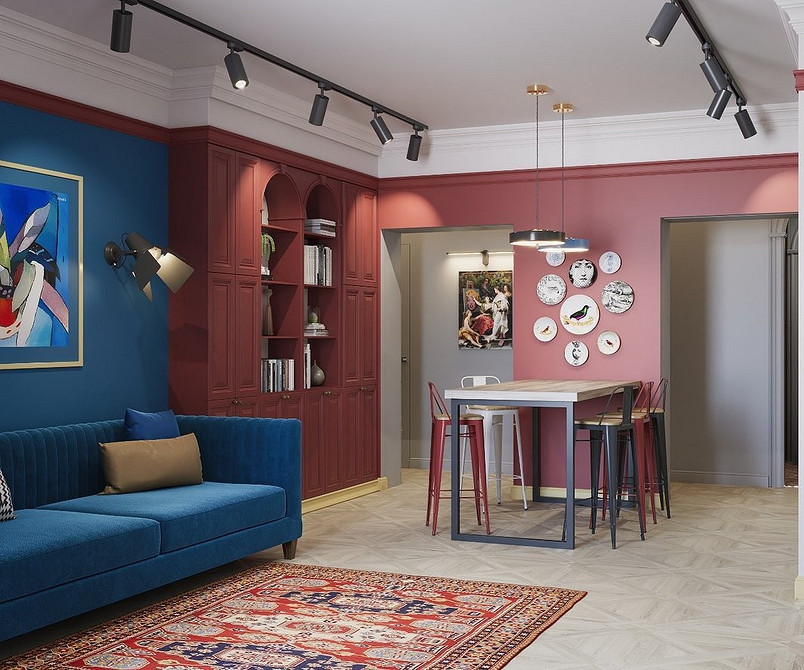 Синій диван в інтер'єрі вітальні: стильний акцент та вдале поєднання кольорів, поради експертів.