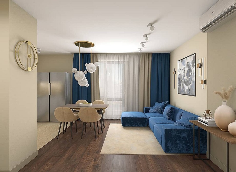 Кольори для синього дивана Вибір кольорів для синього дивана в інтер'єрі вітальні: поради на 2026 рік.