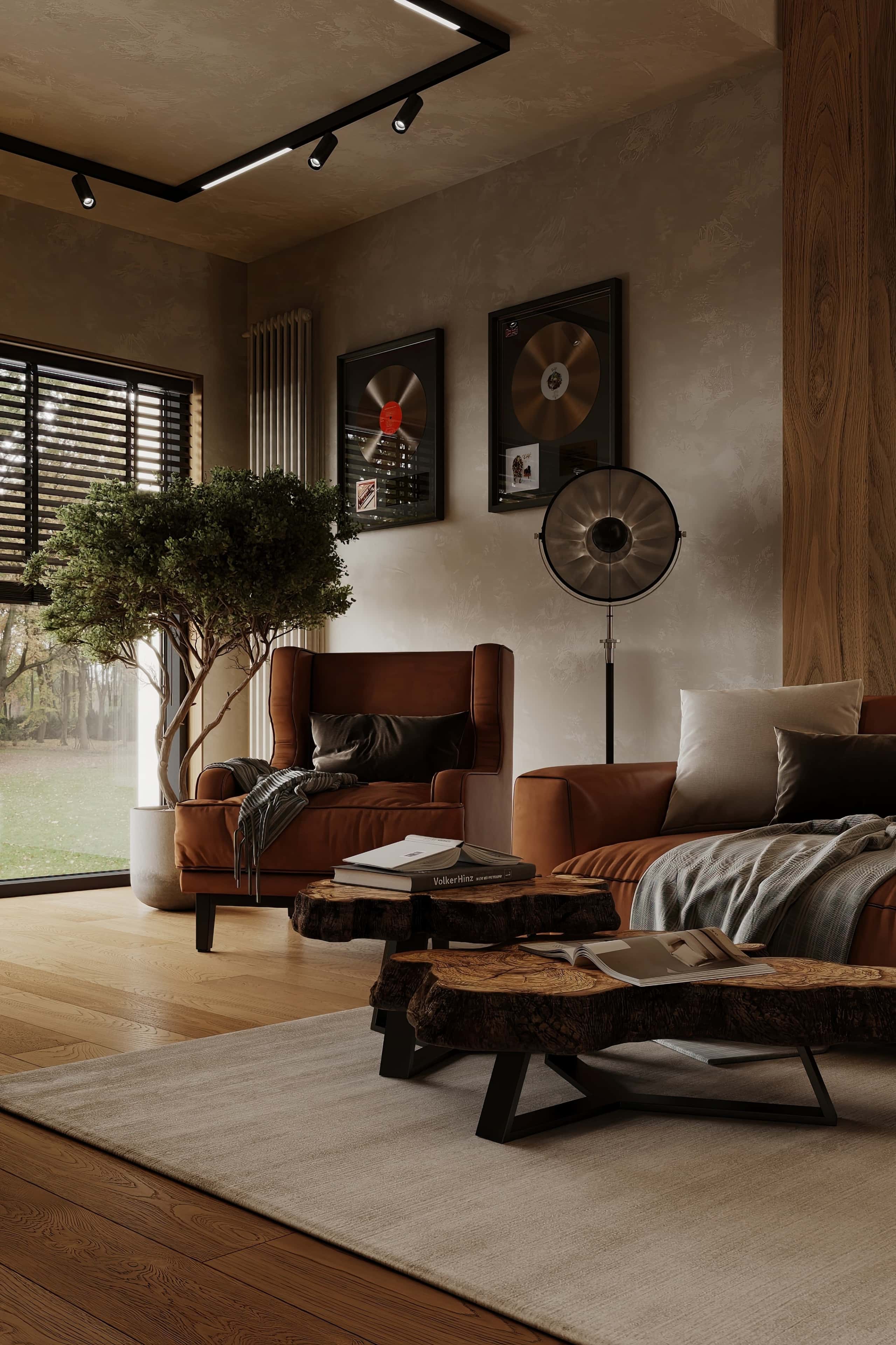 Сучасний дизайн інтер'єру заміського будинку 2026: великі вікна та багато природного світла