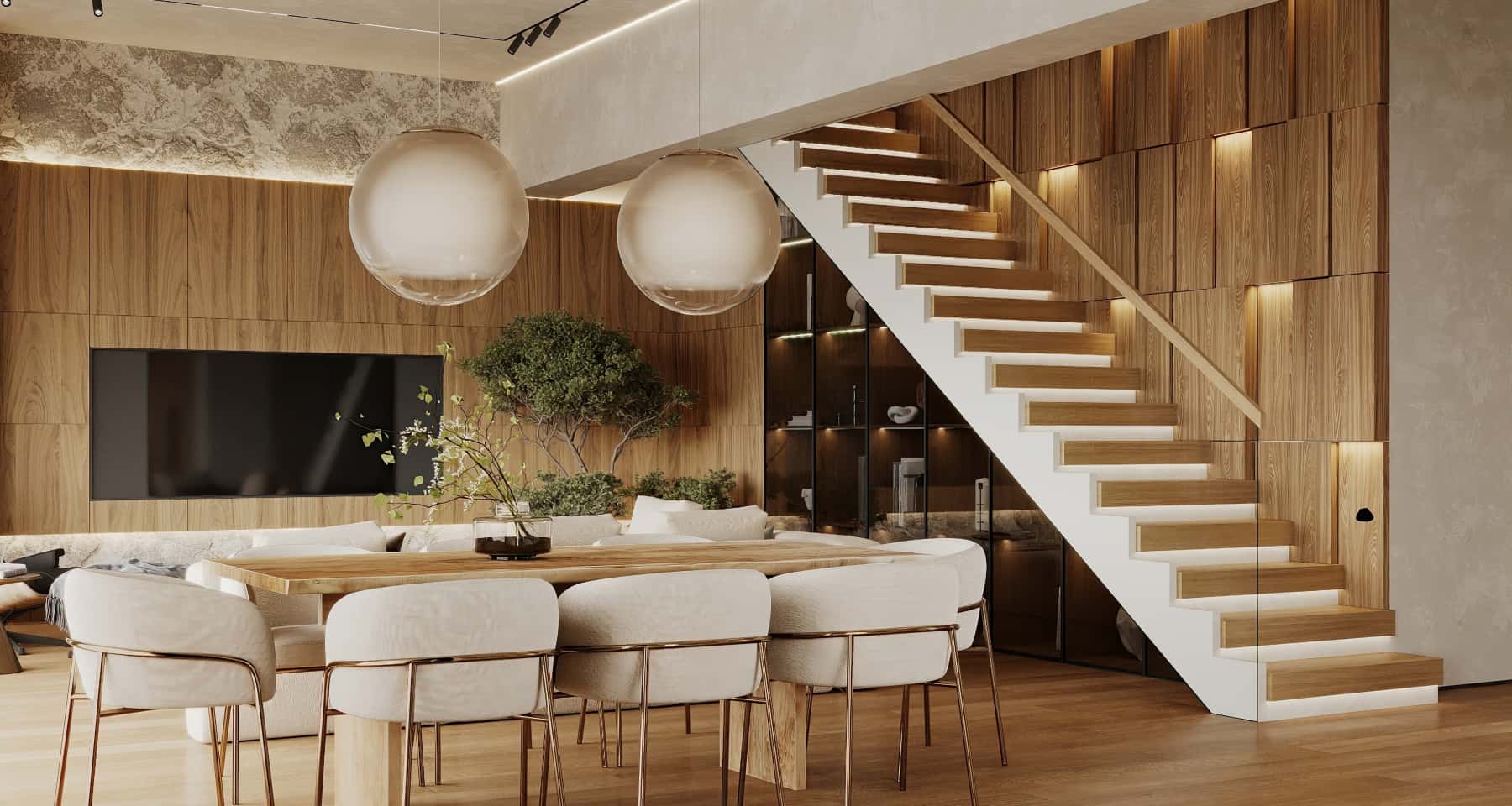 Ергономічний дизайн заміського будинку 2026: зручне розташування меблів для комфорту