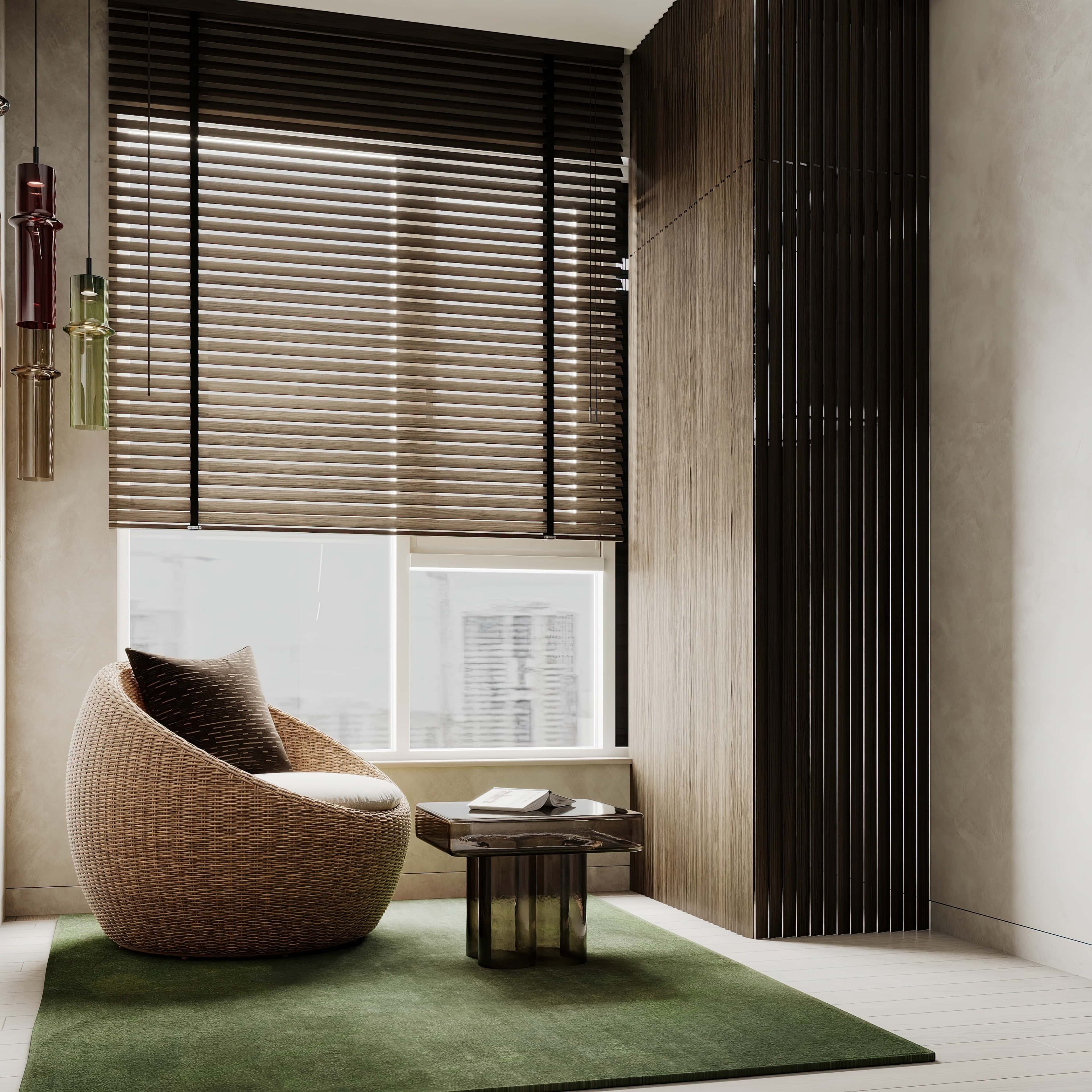 Квартира джапанди Загальний вигляд інтер'єру квартири у стилі джапанди, що демонструє природні відтінки та лаконічний дизайн.