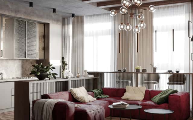 Приклад необароко 2026: елегантна спальня з оксамитовими акцентами.