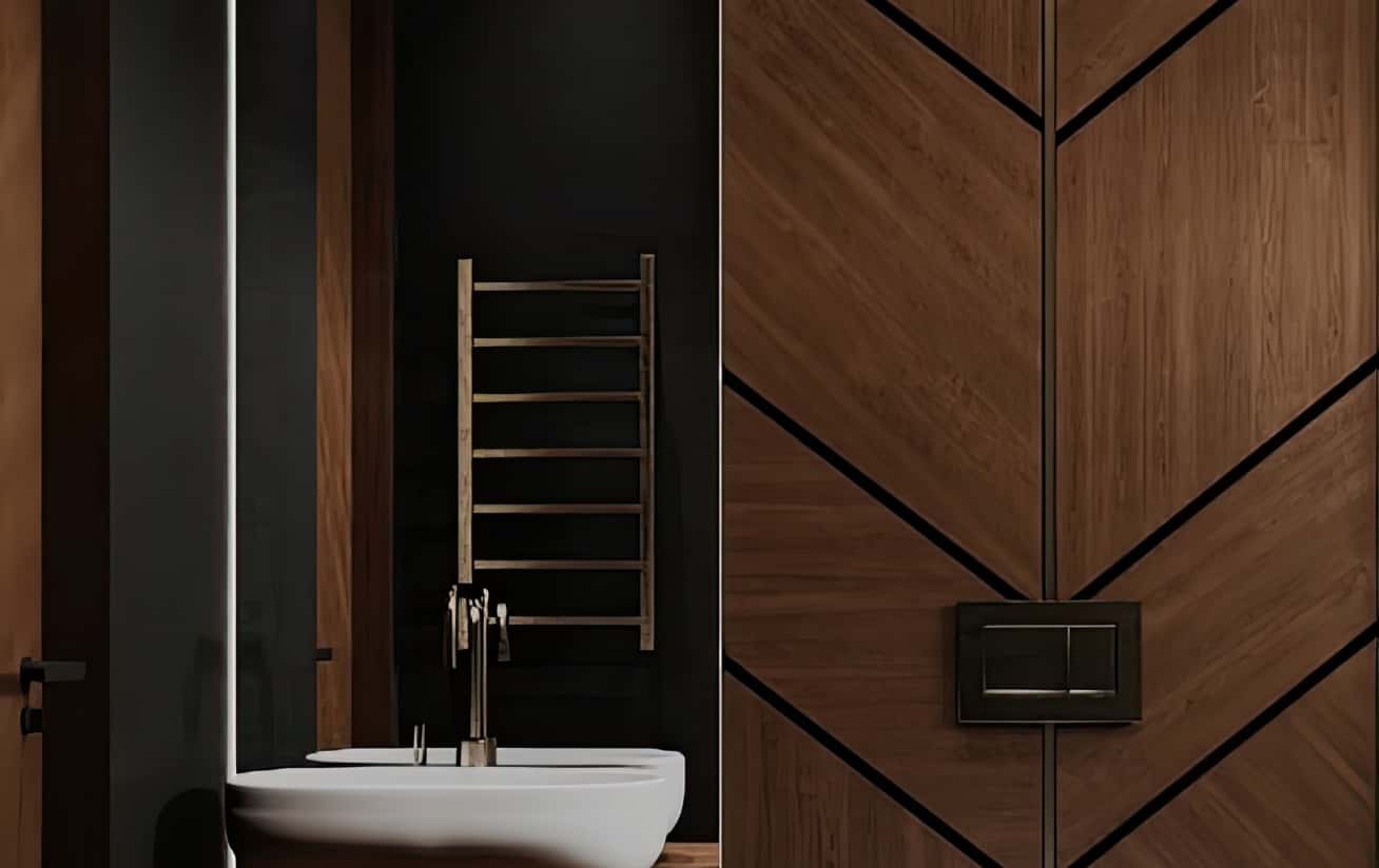 Тенденції дизайну інтер'єру заміського будинку 2026: сучасна кухня з островом.