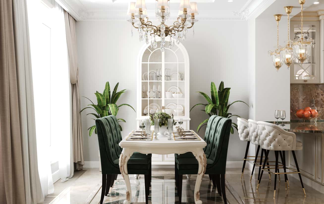 Сучасний дизайн вітальні в стилі лофт з великими вікнами та цегляною кладкою.