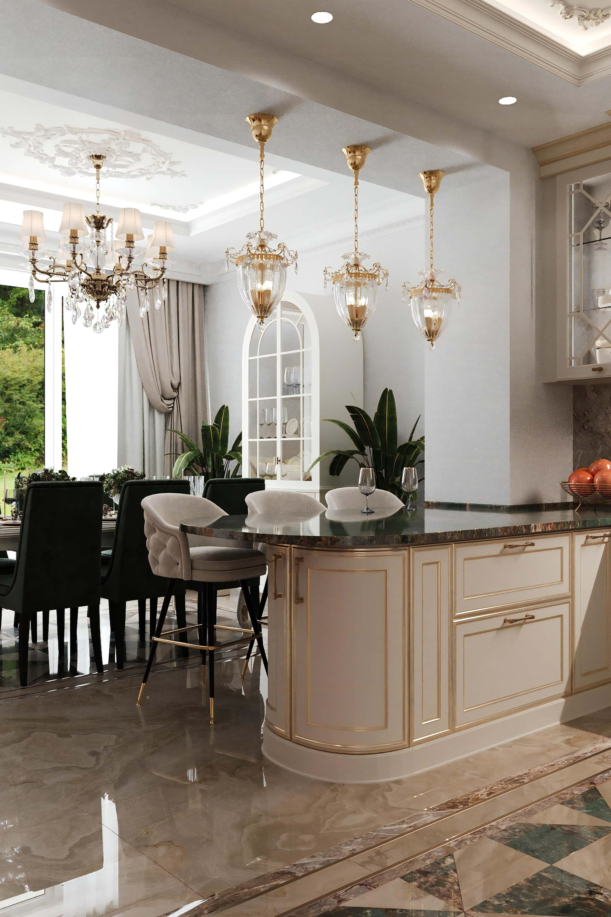 Приклад дизайну інтер'єру в стилі лофт для заміського будинку з каміном.