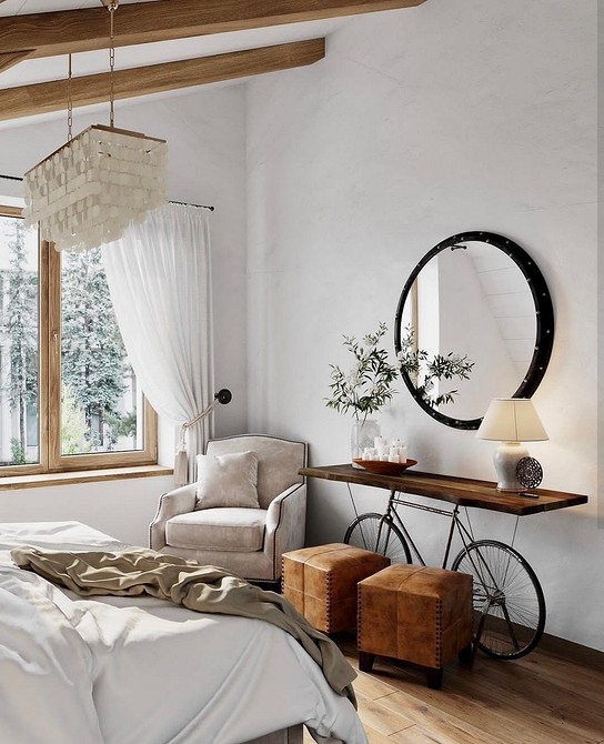 Вінтажна дерев'яна стільниця Дерев'яна стільниця з ефектом старіння, додає шарму та історії інтер'єру.