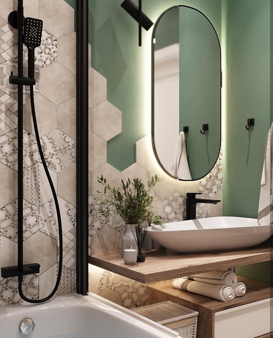 Дизайнерська дерев'яна стільниця Дерев'яна стільниця з незвичайним дизайном, унікальний елемент інтер'єру.